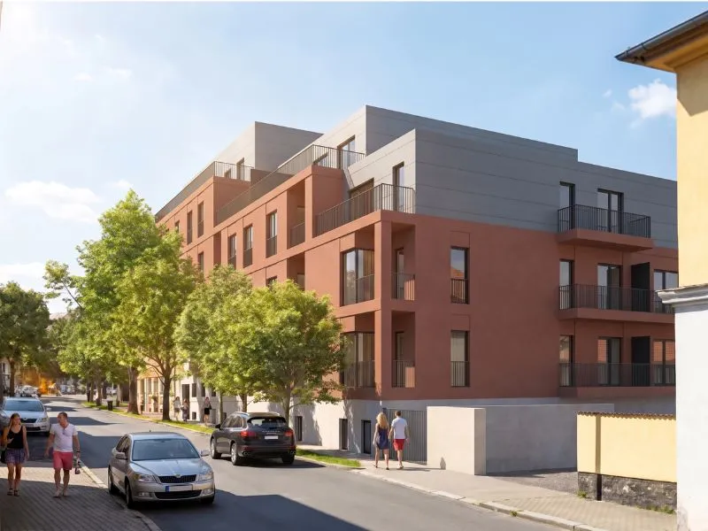 Vizualizace deveoperského projektu Triangl Kolín prodávaného Tomášem Novákem